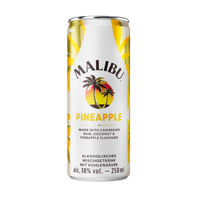Eine Dose Malibu Pineapple 250 ml