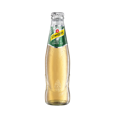 Schweppes American Ginger Ale Limonade Glasflasche