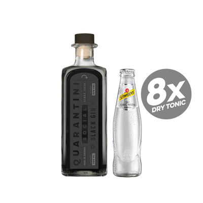 Mixing Bundle Quarantini Black Gin & Schweppes Dry Tonic Water (0,2l)